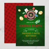 Invitation à une soirée de bingo casino bunco (Devant / Derrière)