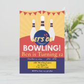 Invitation à une soirée de bowling (Debout devant)