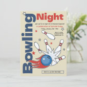 Invitation à une soirée de bowling (Debout devant)