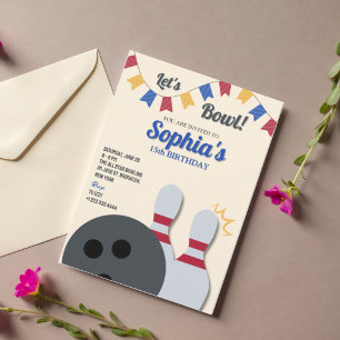 Invitation à une soirée de bowling 3