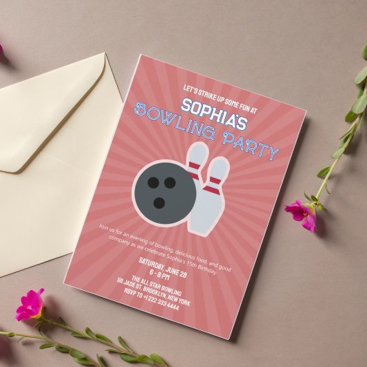 Invitation à une soirée de bowling 5