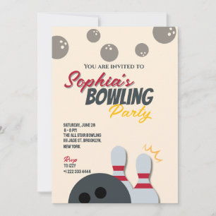 Invitation à une soirée de bowling 6