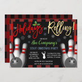 Invitation à une soirée de bowling de Noël, Entrep (Devant / Derrière)