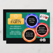 Invitation à une soirée de casino (Devant / Derrière)