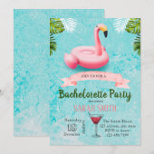 Invitation à une soirée de célibat avec flamingot  (Devant / Derrière)