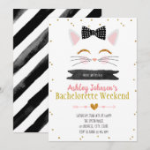 Invitation à une soirée de célibataire meow (Devant / Derrière)