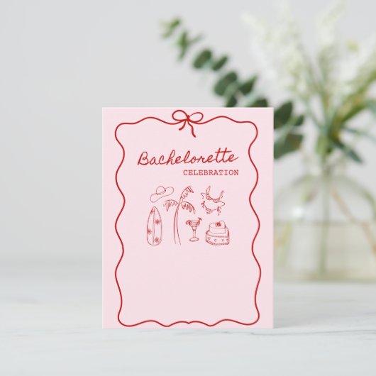 Invitation à une soirée de célibataire sur la plag (Debout devant)