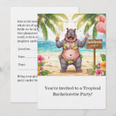 Invitation à une soirée de célibataire sur la plag (Devant / Derrière)