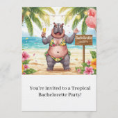 Invitation à une soirée de célibataire sur la plag (Devant)