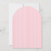 Invitation à une soirée de cocktail de Noël rose (Dos)