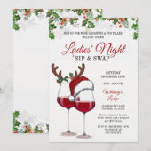 Invitation à une soirée de cocktails Fun Modern Ch (Devant / Derrière)