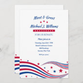 Invitation à une soirée de collecte de fonds Stars (Devant / Derrière)