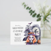 Invitation à une soirée de costumes d'Halloween | (Debout devant)