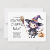 Invitation à une soirée de costumes d'Halloween | (Devant)