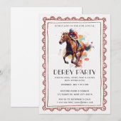 Invitation à une soirée de courses de chevaux (Devant / Derrière)
