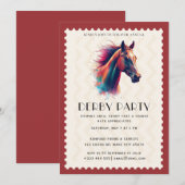 Invitation à une soirée de courses de chevaux (Devant / Derrière)