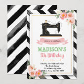 Invitation à une soirée de couture artisanale (Devant / Derrière)