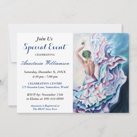 INVITATION À UNE SOIRÉE DE DANSE FLAMENCO (Devant)