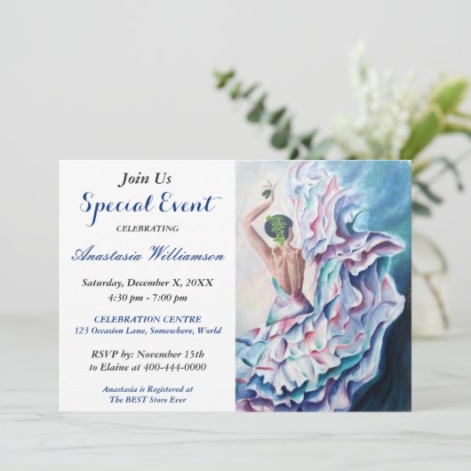 INVITATION À UNE SOIRÉE DE DANSE FLAMENCO (Debout devant)