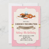 Invitation à une soirée de décoration de biscuits (Devant)