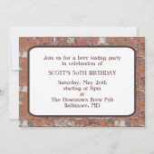 Invitation à une soirée de dégustation de bière en (Dos)