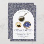 Invitation à une soirée de dégustation de caviar (Devant / Derrière)
