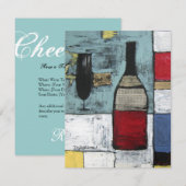 Invitation à une soirée de dégustation de vin (Devant / Derrière)