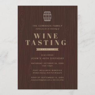 Invitation à une soirée de dégustation de vin