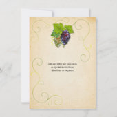 Invitation à une soirée de dégustation de vin au v (Dos)