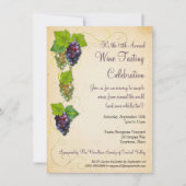 Invitation à une soirée de dégustation de vin au v (Devant)