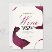 Invitation à une soirée de dégustation de vin blan (Devant)