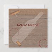 Invitation à une soirée de dégustation de vin sur  (Dos)