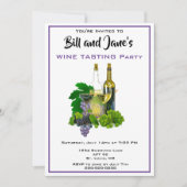 Invitation à une soirée de dégustation de vins (Devant)