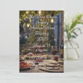 Invitation à une soirée de dégustation de vins (Debout devant)
