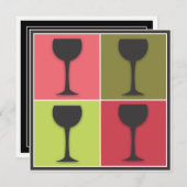 Invitation à une soirée de dégustation de vins de  (Devant / Derrière)