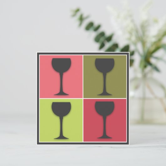 Invitation à une soirée de dégustation de vins de (Debout devant)