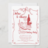 Invitation à une soirée de dégustation de vins et (Devant)