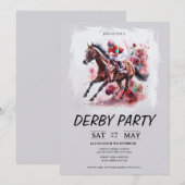 Invitation à une soirée de Derby du Kentucky Aquar (Devant / Derrière)