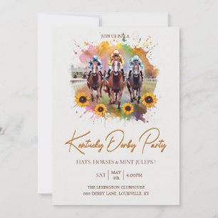 Invitation à une soirée de Derby du Kentucky Aquar