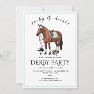 Invitation à une soirée de Derby – Tête de cheval