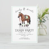 Invitation à une soirée de Derby – Tête de cheval (Debout devant)