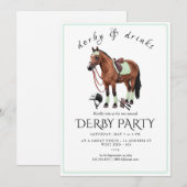 Invitation à une soirée de Derby – Tête de cheval (Devant / Derrière)