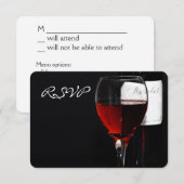 Invitation à une soirée de dîner au vin (Devant / Derrière)