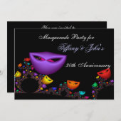 Invitation à une soirée de fantaisie masquée (Devant / Derrière)