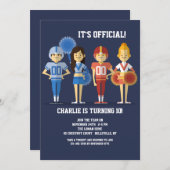 Invitation à une soirée de football (Devant / Derrière)