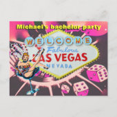 Invitation à une soirée de garçon à Las Vegas (Devant)