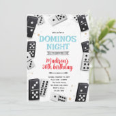 Invitation à une soirée de jeu de dominos (Debout devant)