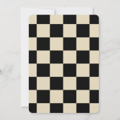 Invitation à une soirée de jeu d'échecs pour un an (Dos)