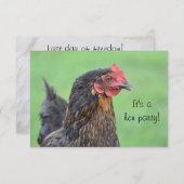 Invitation à une soirée de jeune fille (Devant / Derrière)