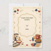 Invitation à une soirée de jeux de couples (Devant)